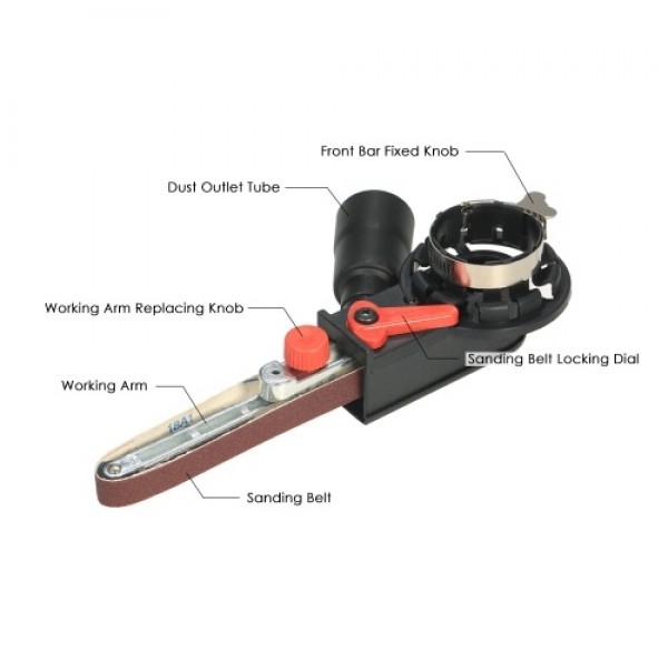 Multifunction Mini DIY Sander Sanding Belt Adapter...