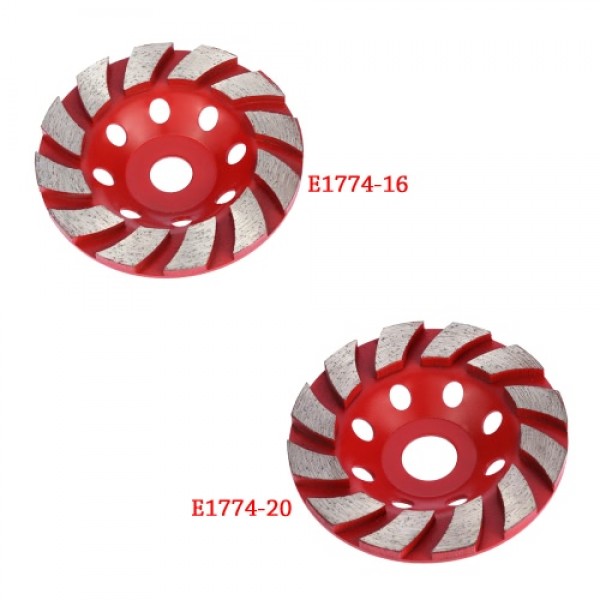 100mm 4" Diamond Segment Grinding Wheel Disc Bowl Shape Grinder Cup Concrete Granite Masonry Stone Ceramics Terrazzo Marble for 