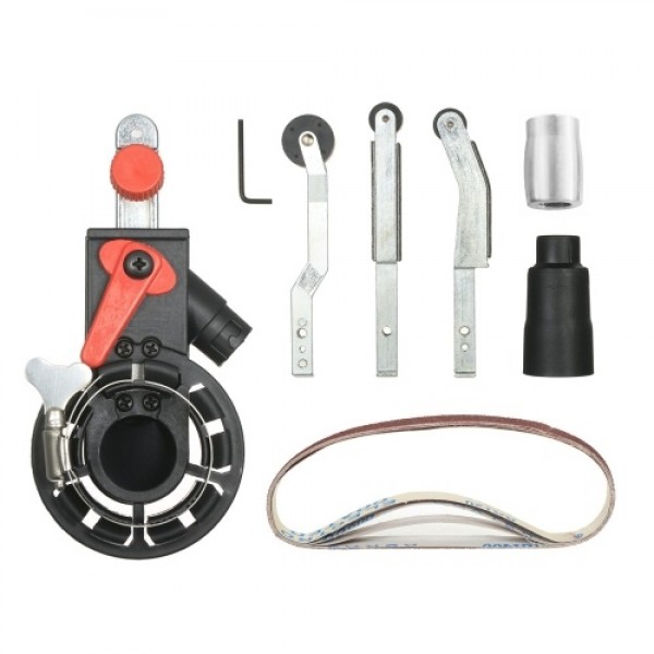 Multifunction Mini DIY Sander Sanding Belt Adapter Bandfile Belt Sander for 115mm 4.5" and 125mm 5" Electric Angle Grinder