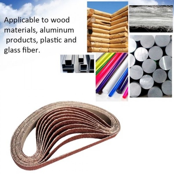 10pcs Grinding and Polishing Replacement Sanding Belt Grit Paper for Angle Grinder Machine