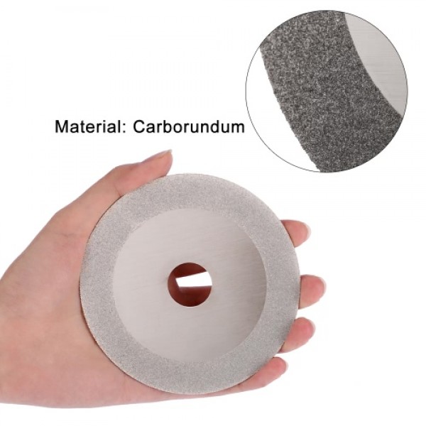 100mm 4" Inch Diamond Coated Grinding Cutting Disc Saw Blade 20mm Inner Diameter Rotary Wheel 160 Grit For Angle Grinder