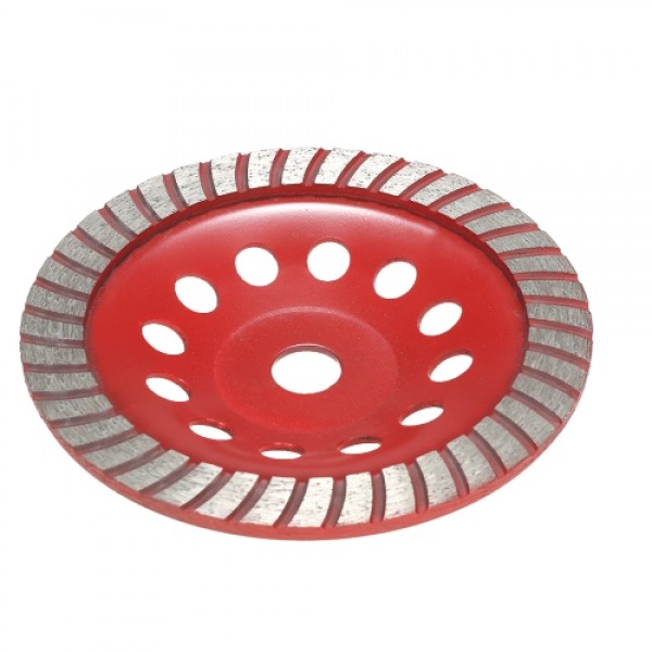 180mm 7" Diamond Segment Grinding Wheel Disc Bowl Shape Grinder Cup 22mm Inner Hole for Concrete Granite Masonry Stone Ceramics 
