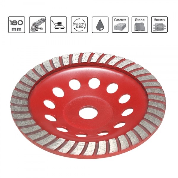 180mm 7" Diamond Segment Grinding Wheel Disc ...