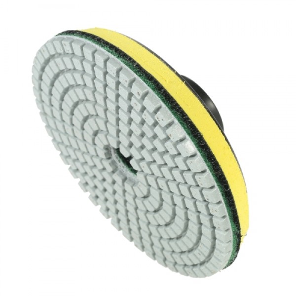 11pcs 4" Diamond Wet Polishing Pads Grinding Disc + 1pc Backing Pad for Granite Marble Stone Ceramic Tile Concrete
