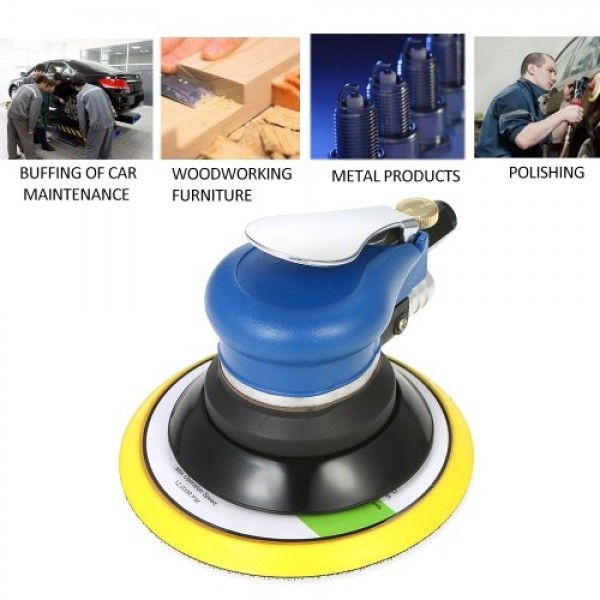 6 Inches 10000RPM Pneumatic Air Sander Car Paint C...