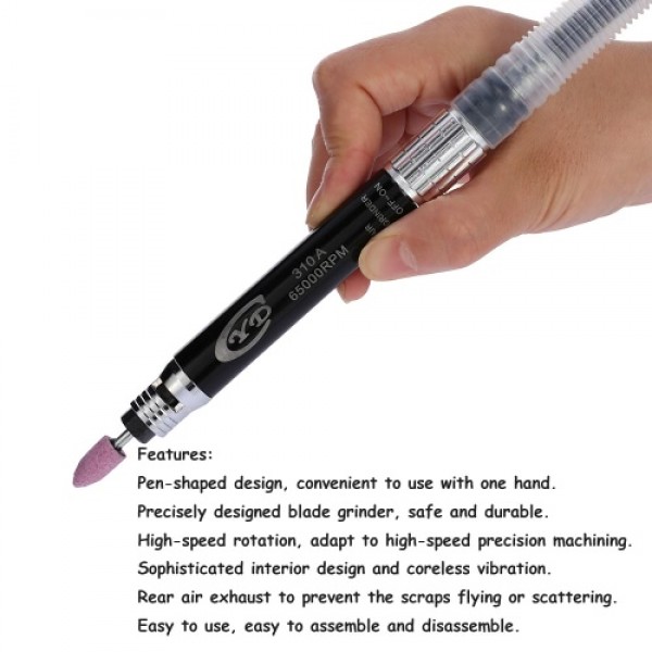 Multi-function Mini Pencil Polishing Rotary Cutting Tool Set Professional Air Micro Die Grinder Kit 16pcs 65000 RPM