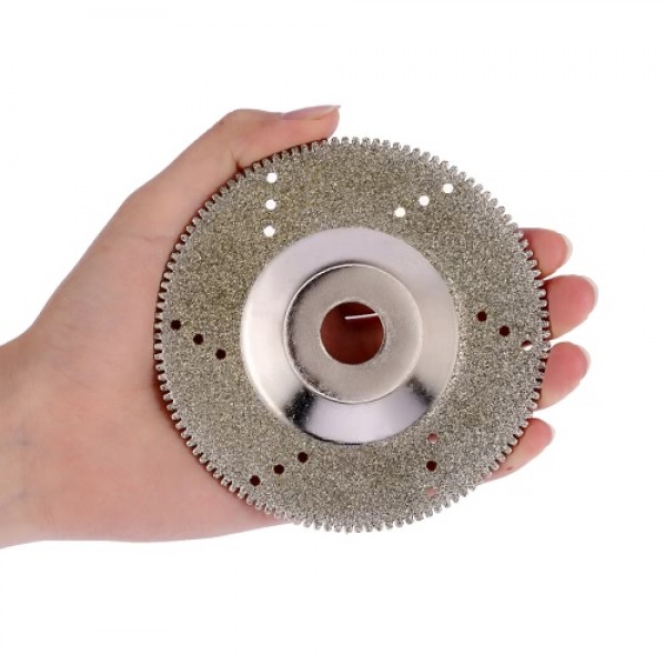 100mm 4" Inch Diamond Coated Grinding Polishing Grind Disc Saw Blade 16mm Inner Diameter Rotary Wheel Grit For Angle Grinder