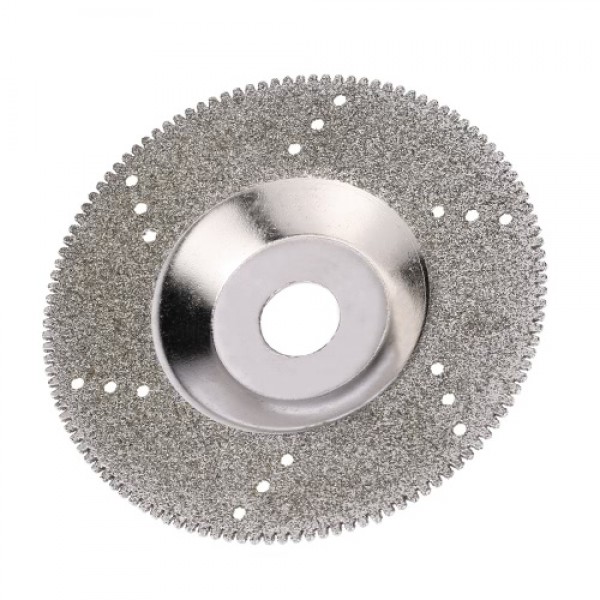 100mm 4" Inch Diamond Coated Grinding Polishing Grind Disc Saw Blade 16mm Inner Diameter Rotary Wheel Grit For Angle Grinder