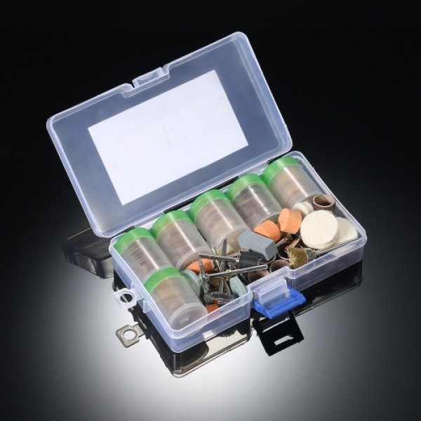 217pcs 1/8" Shank Rotary Tool Accessories Set Sanding Grinding Brushing Polishing Bits Accessory Kit with Storage Box for Dremel