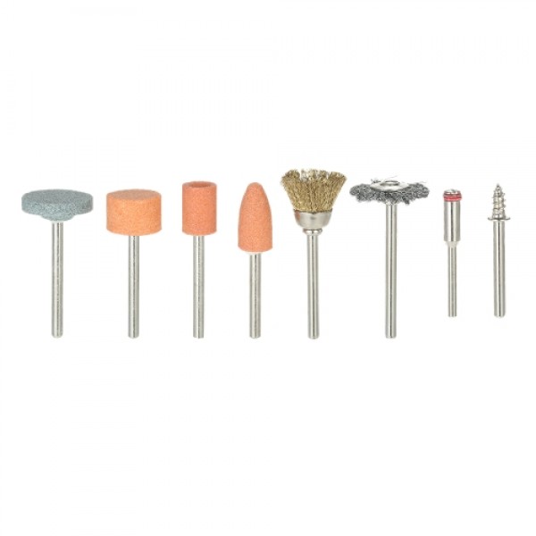 217pcs 1/8" Shank Rotary Tool Accessories Set Sanding Grinding Brushing Polishing Bits Accessory Kit with Storage Box for Dremel