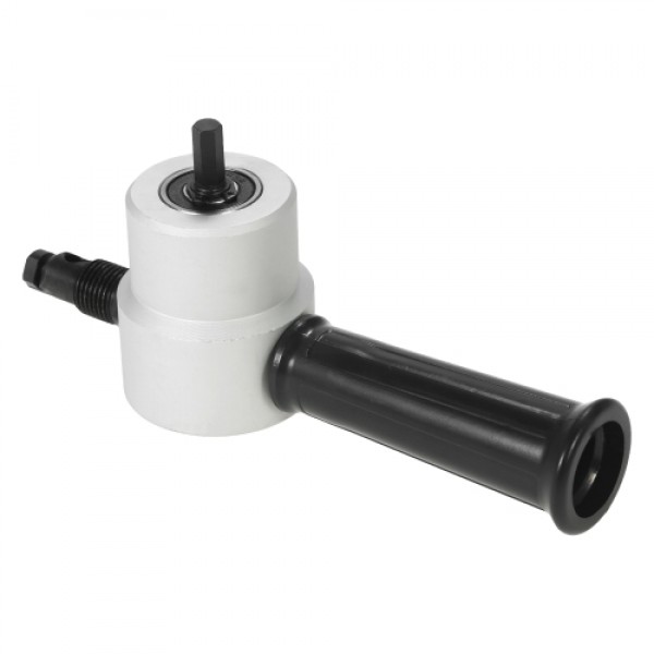 Double Head Nibble Metal Cutting Sheet Nibbler Saw Cutter 360 Degree Adjustable Drill Attachment Power Tool Accessories Cutting 