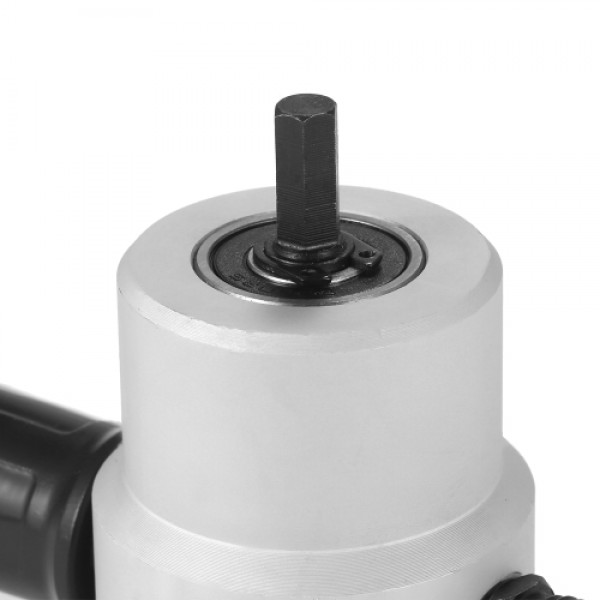 Double Head Nibble Metal Cutting Sheet Nibbler Saw Cutter 360 Degree Adjustable Drill Attachment Power Tool Accessories Cutting 