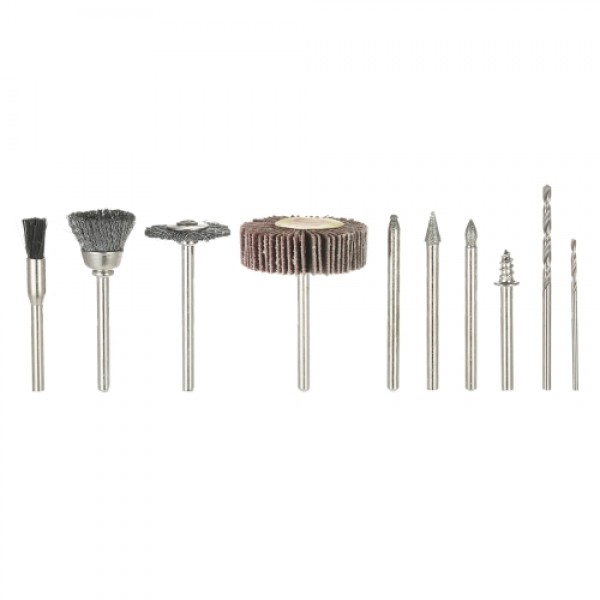 196pcs 1/8" Shank Rotary Tool Accessories Set Sanding Grinding Brushing Polishing Bits Accessory Kit with Storage Box for Dremel