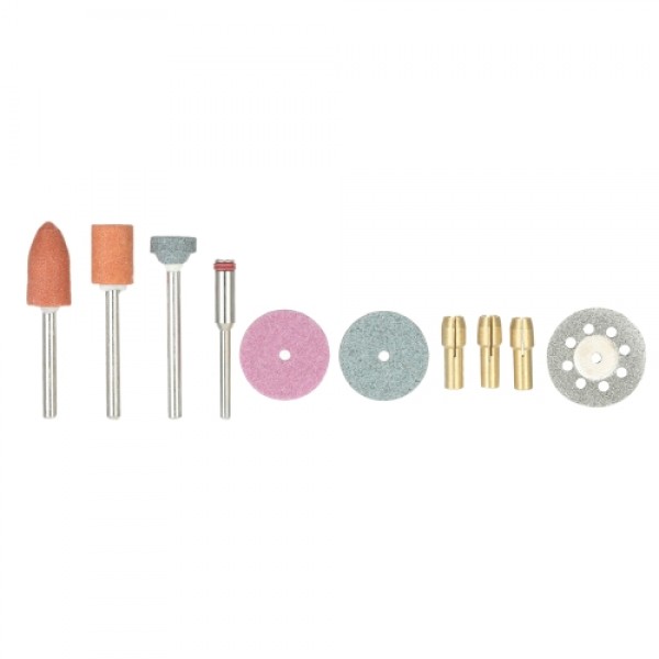 196pcs 1/8" Shank Rotary Tool Accessories Set Sanding Grinding Brushing Polishing Bits Accessory Kit with Storage Box for Dremel