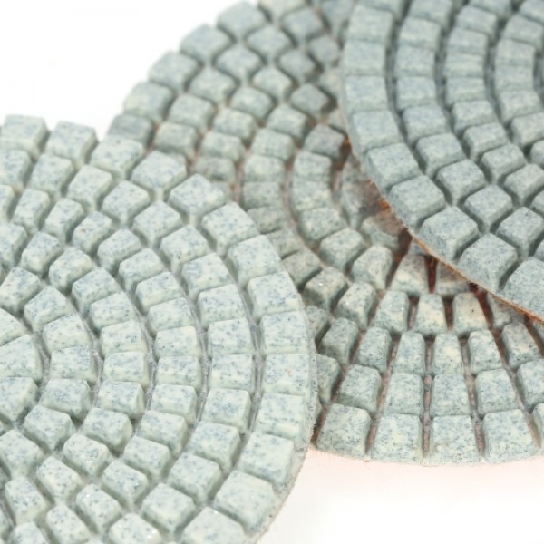 10pcs 3" Diamond Flexible Wet Polishing Pads Grinding Disc + 1pc Backing Pad for Granite Marble Stone Ceramic Tile Concrete