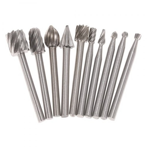 Electric Grinding Accessories 10pcs 3mm Shank HSS ...