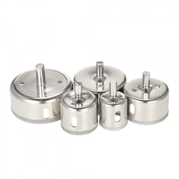 14PCS 3-70mm Glass Hole Saw Kit Diamond Coated Cor...