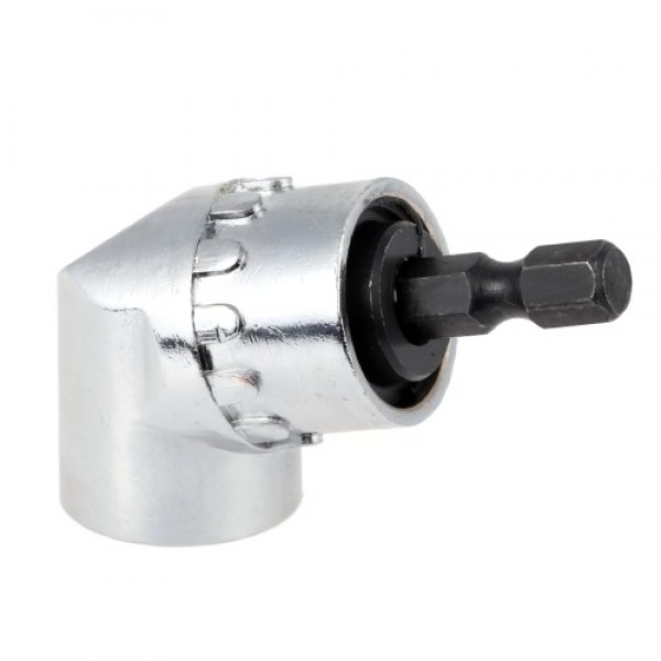 105 Degree Angle Extension Right Angle Quick Change Driver Drilling Extension Shank Screwdriver Magnetic 1/4 Inch Hex Drill Bit 