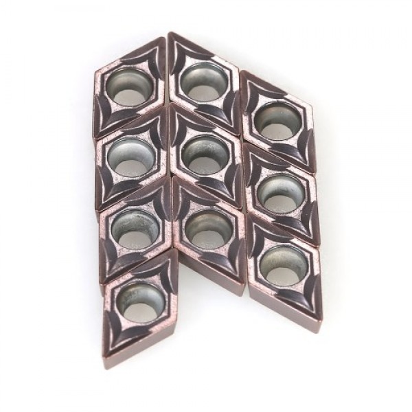 10pcs/box DCMT070204 VP15TF DCMT21.51 Carbide Inserts CNC Lathe Blades Cutter Turning Tool