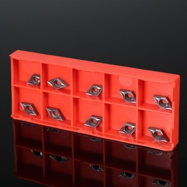 10pcs/box DCMT070204 VP15TF DCMT21.51 Carbide Inserts CNC Lathe Blades Cutter Turning Tool