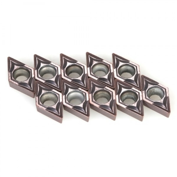 10pcs/box DCMT070204 VP15TF DCMT21.51 Carbide Inserts CNC Lathe Blades Cutter Turning Tool