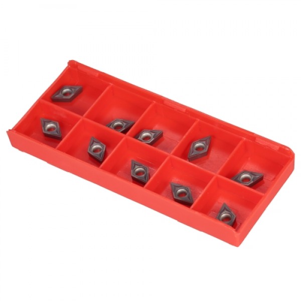 10pcs/box DCMT0702 YBC205 Carbide Inserts CNC Blades Set for Lathe Turning Boring Tool