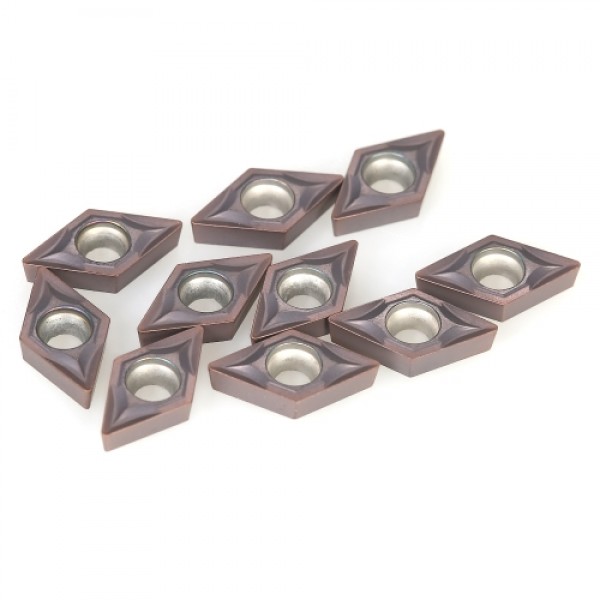 10pcs/box DCMT0702 YBC205 Carbide Inserts CNC Blades Set for Lathe Turning Boring Tool