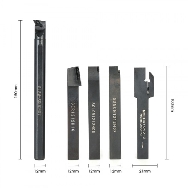 5pcs CNC Boring Bars Holder SCLCR1212H06 / SDNCN12...