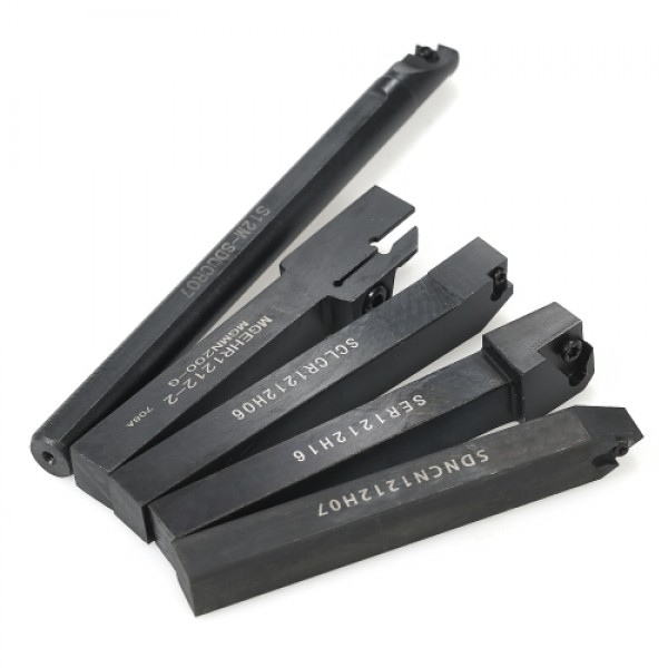 5pcs CNC Boring Bars Holder SCLCR1212H06 / SDNCN1212H07 / S12M-SDUCR07 / SER1212H16 / MGEHR1212-2 Bars + 5pcs Wrenches