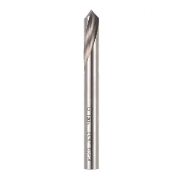 7pcs M42 HSS High Speed Steel Cobalt Spotting Drill Bits Set Round Shank 90 Degree Drilling Chamfering Tool