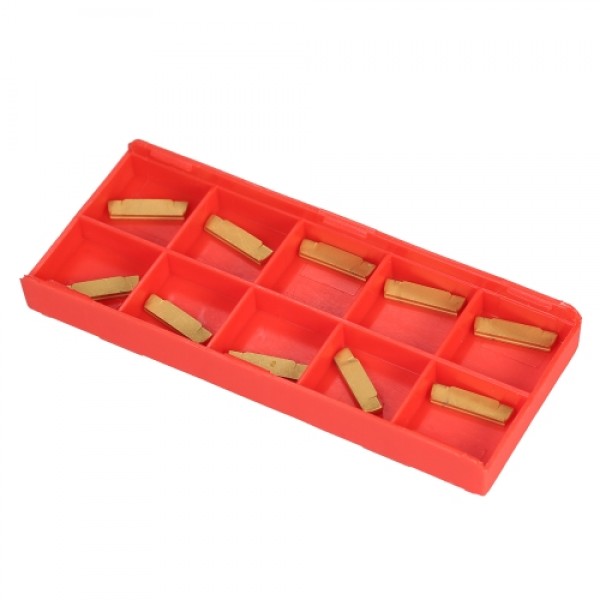 10pcs/box MGMN200-G 2mm Width Carbide Inserts for MGEHR/MGIVR Lathe Grooving Cut-Off Tool