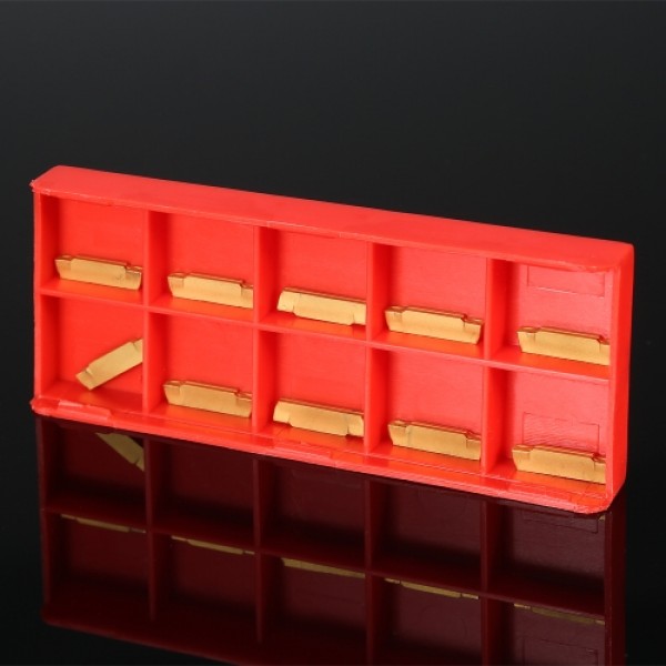 10pcs/box MGMN200-G 2mm Width Carbide Inserts for MGEHR/MGIVR Lathe Grooving Cut-Off Tool