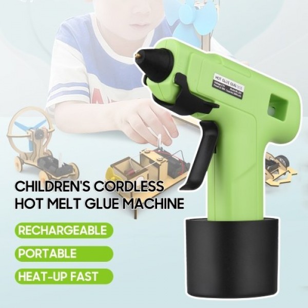 Rechargeable Hot Melt Glue Machine Children's Cordless Portable Small Handheld Manual DIY Glue Machine for Toy Repair Glass Smal