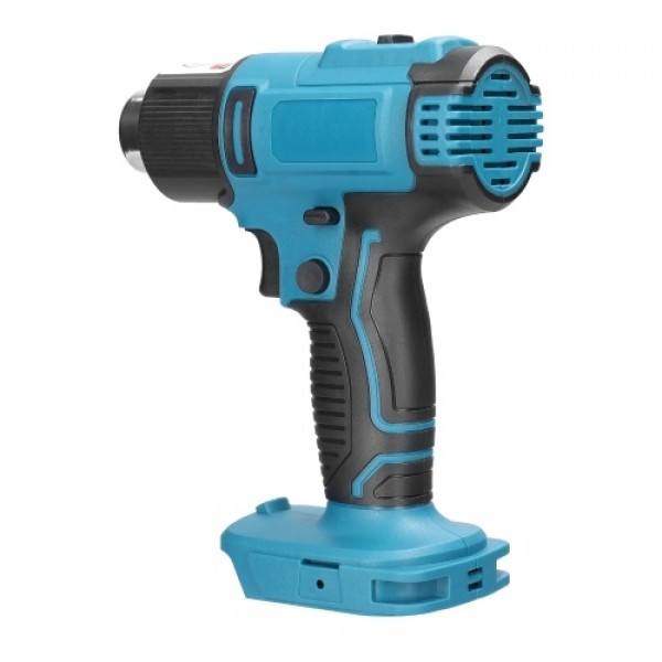 Cordless Handheld Hot Air Machine Lithium Rechargeable Heating Equipment Temperatures Adjustable Power Tool with 5 Nozzles 2 Scr