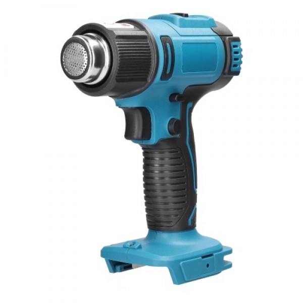 Cordless Handheld Hot Air Machine Lithium Rechargeable Heating Equipment Temperatures Adjustable Power Tool with 5 Nozzles 2 Scr