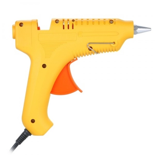 Hot Melt Glue Gun 60W/100W Power Adjustable Hot Melt Glue Machine Multifunctional Industrial Household DIY Glue Gun Yellow GT-10