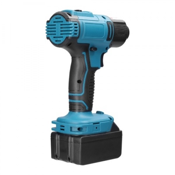 Cordless Handheld Hot Air Machine Lithium Rechargeable Heating Equipment Temperatures Adjustable Power Tool with 2 Nozzles