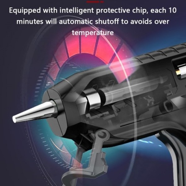 Professional Cordless Hot Melt Glue Machine USB Rechargeable Craft DIY Repairing Tool Kits with Glue-Stick