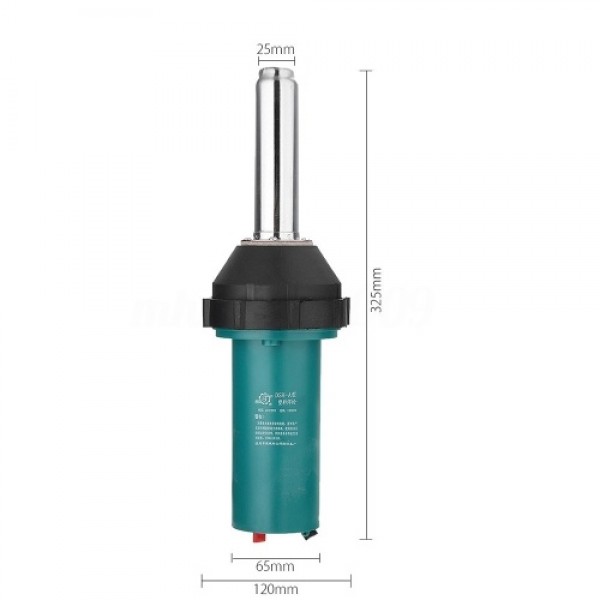1080W Welder Hot Air Adjustable Temperature Welding Heat Torch 2 Nozzle + Roller