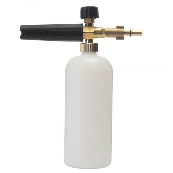 Adjustable Car Wash Snow Foam Lance Pressure Nozzle Soap Bottle Gun 1/4" Adapter for Karcher Bosch Lavor Nilfisk Bubble Foaming 