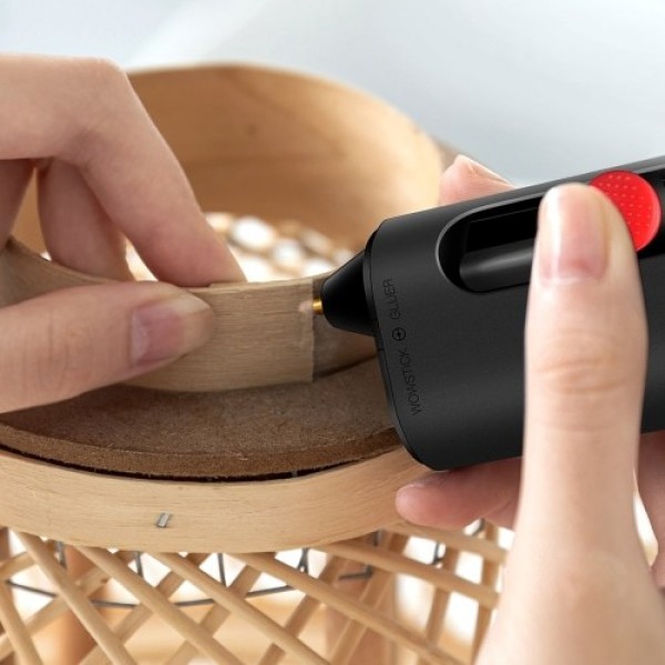 Wowstick Portable Cordless Electric Hot Melt Glue Pen Gluer Type-C Rechargeable DIY Art Craft Glue Pen Home Household Utility To