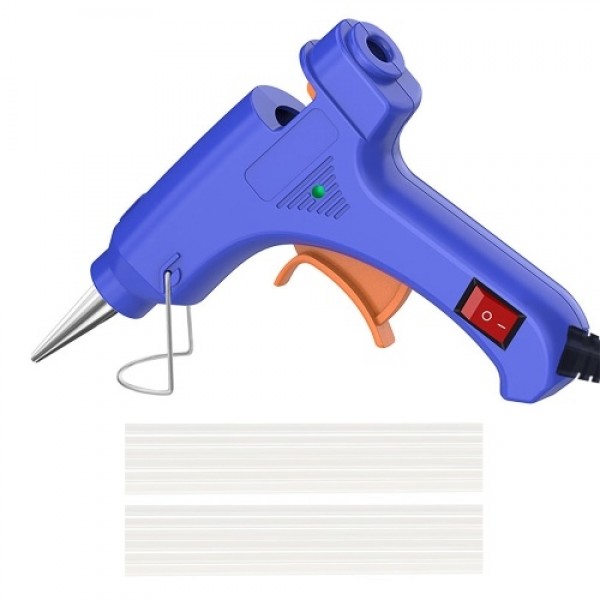 20W Portable Hot Glue Gun with 12 Glue Sticks Kids Handheld Mini Glue Gun Household Melt Glue Gun for DIY Arts Crafts Repair