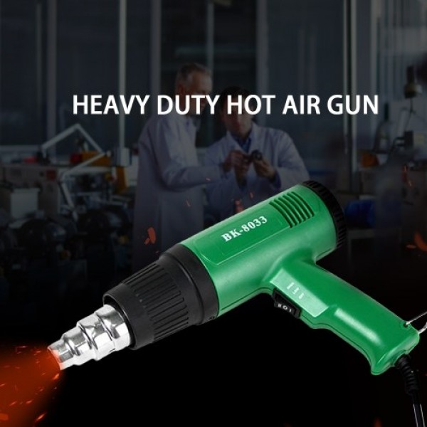 Electronic Heat Gun Heavy Duty Hot Air Gun Dual Temperature Settings Handheld Industrial Heat Gun for Heat Shrinkage Drying Pain