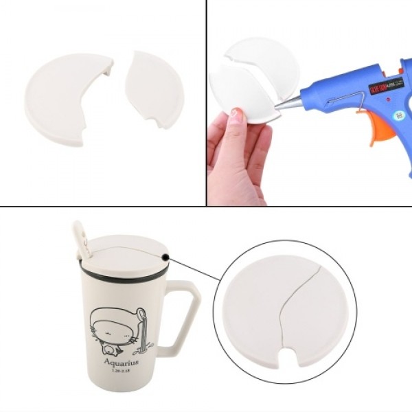 20W Hot Melt Glue Gun Hot Melt Glue Machine Multifunctional Industrial Household DIY Glue Gun with Switch Button Blue HJ005
