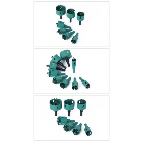 9 PCS Bi-metal Hole Saw Drill Bit Set 19mm-51mm Hi...