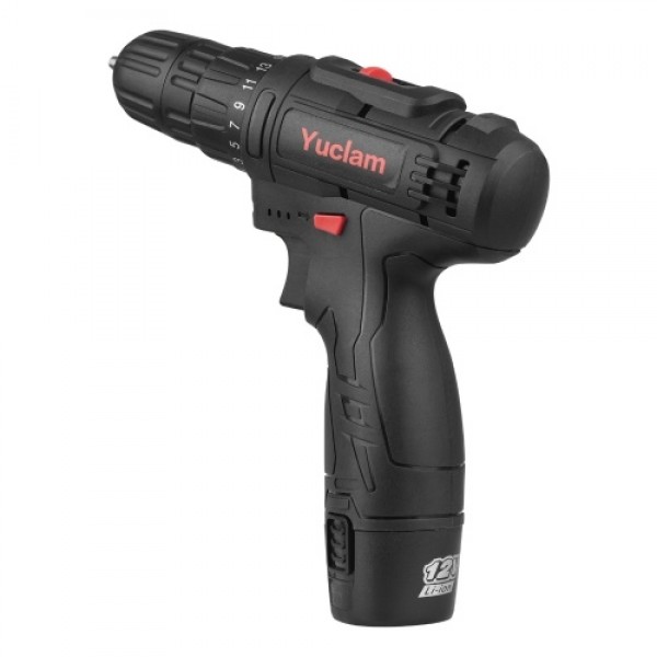 12V Cordless Screwdriver Yuclam Electric Screwdriv...