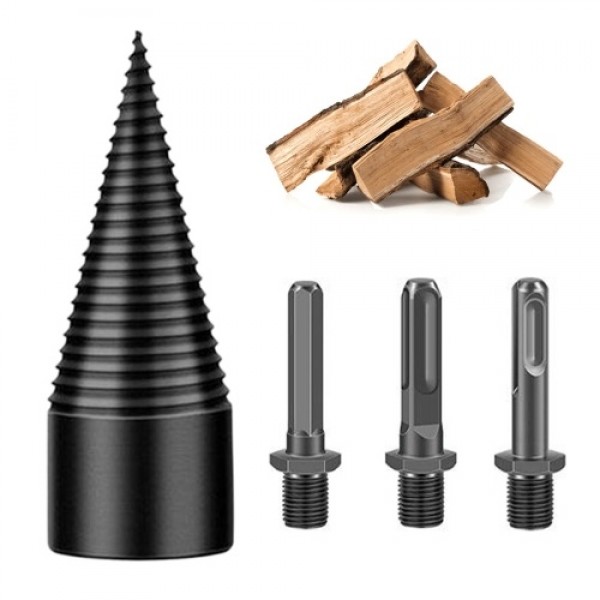 Firewood Drill Bit 3pcs Replaceable Shank Square R...