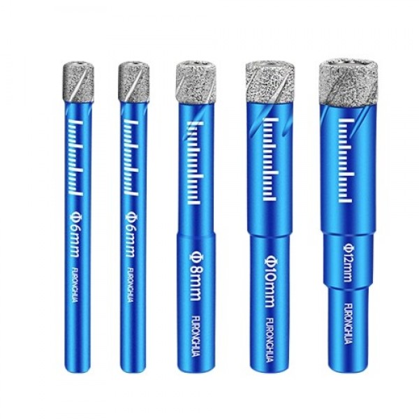 Dry Diamond Drill Bits Set 5PCS with 1/4 5/16 3/8 ...