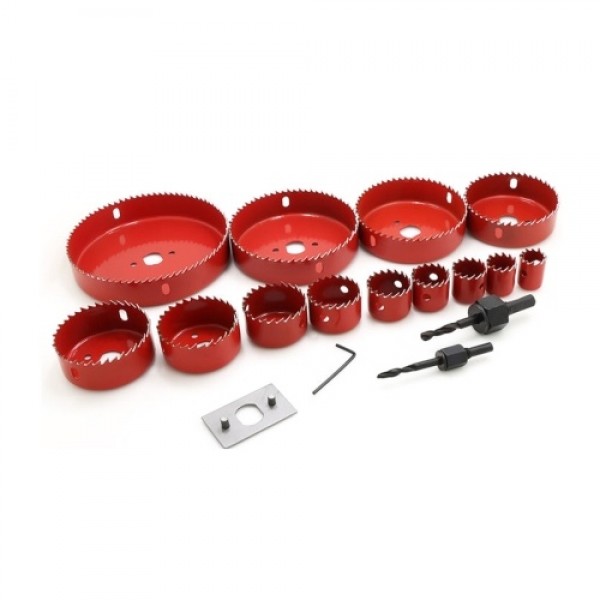 Woodworking Hole Opener Set Multi-Functional Carpentry Drilling Tool Kit for Thin Wood/PVC Board/Plastics Plate/Plasterboard
