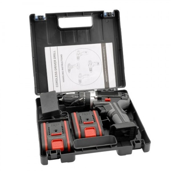 36V Multifunctional Impact Electric Cordless Drill High-power Lithium Battery Wireless Rechargeable Hand Drills Brush Motor Home